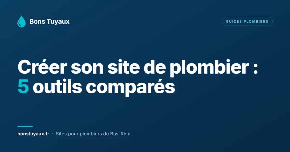 Créer un site de plombier soi-même : 5 outils comparés en 2026